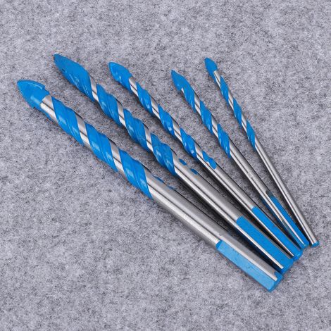 Jeu de 5 forets de centrage pour carrelage en céramique, forets pour trous muraux (4 mm, 5 mm, 6 mm, 8 mm, 10 mm) (1/5)