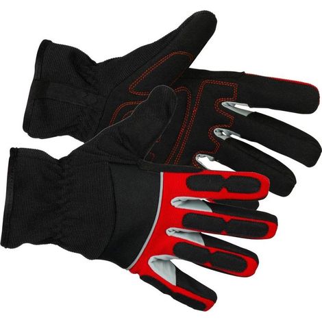 Handschuhe Strend Pro Velumi High Vision, Textil/Leder mit Reflexelementen, Größe 11/XXL, Blister
