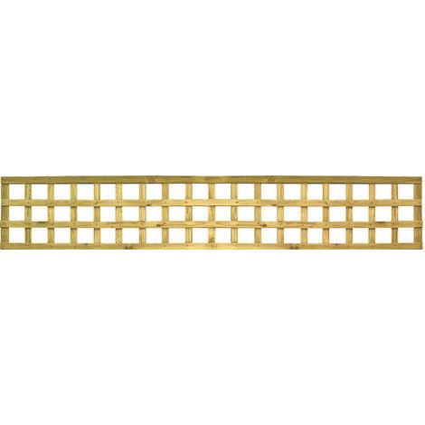 Zest 3 x Country Square Wooden Trellis 1.83m x 0.3m 1ft Garden Screen Support (1/2)
