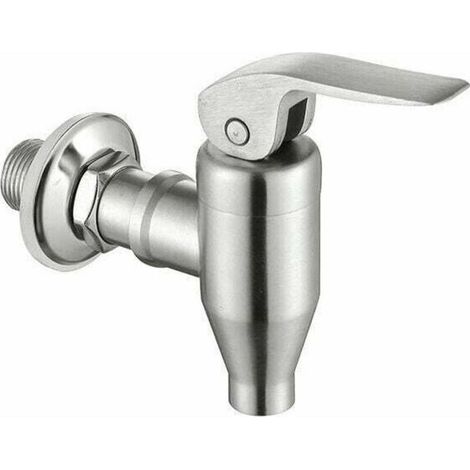 Distributeur d'eau potable en acier inoxydable, robinet de remplacement robuste, avec bouton-poussoir. (1/4)