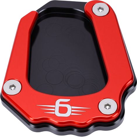 Remplacement coussin béquille moto pour K1600GT K1600GTL 2017-2019, plaque support extension pied béquille latérale aluminium rouge (1/5)