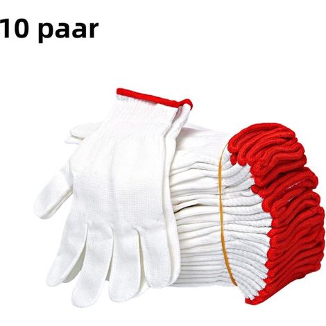 10 paires de gants de sécurité au travail - gants de travail de protection, gants de sécurité élastiques résistants à l'usure (1/5)