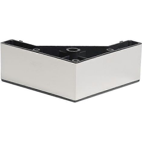 Pieds de meubles carrés en acier inoxydable et plastique, 5 cm (1 pièce) (1/2)