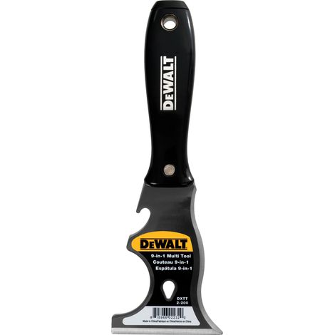 DeWALT Malers Tool 9 in 1 Multitool Trockenbau Spezialmesser Farbkratzer 2-200