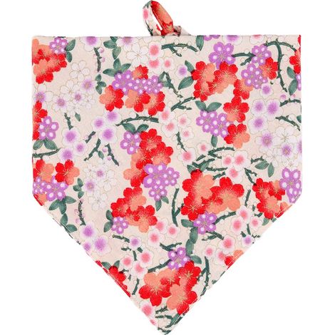 1 foulard triangulaire pour chien, coton doux résistant, finition anti-effilochage, taille L, lavable en machine (1/5)