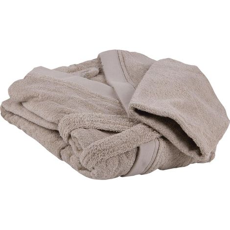 COFAN albornoz beige gr.500/m2 modelo abisinia talla xxl , Albornoz de baño con manga larga y cinturón para su cierre. Disponible en beige. Está fabricado en algodón 100% y rizo c