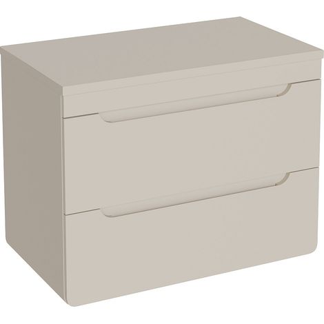 Mobile sotto lavabo sospeso con piano Beige 80 cm - ARUBA