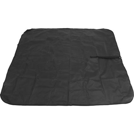Housse de siège auto pour chien en tissu Oxford, avec boucle, sangle réglable, imperméable et amovible, en PVC, noire. (1/5)