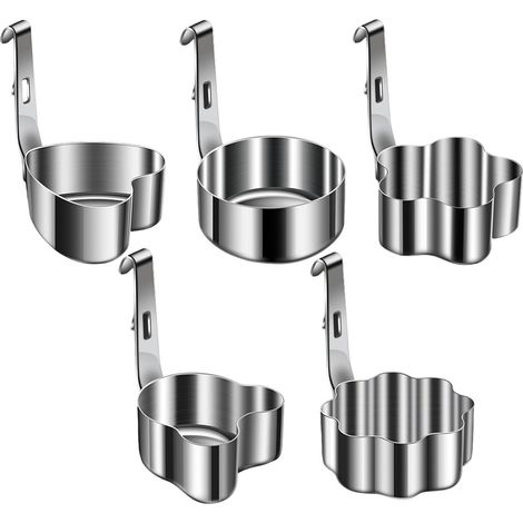 Rings Frying Griddle Shaper Rings 5 Piece Stainless Steel (1/5)