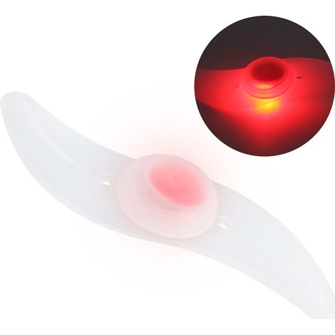 Fahrrad-Speichenlicht Dazzle für Mountainbikes, drei Lichtmodi, S-Typ-Warn-LED, Weidenblattrot (1/5)