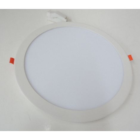 Plafonnier encastré LED 24W Ø 295mm SMD blanc chaud 3000K 1850lm driver 230V intégré downlight 120° IP20 SNOW (1/3)