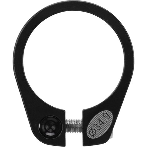 Collier de selle vélo 34.9mm en alliage d'aluminium anti-corrosion, design léger et dégagement rapide, noir (1/5)