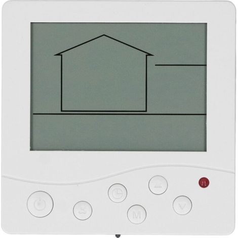 Panel de control de temperatura del aire acondicionado, sistema de control inteligente, interruptor, chip de alta fiabilidad, pantalla LCD grande (1/5)