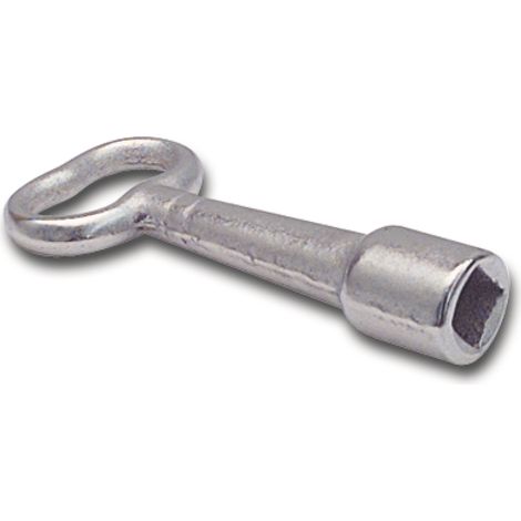 Steckschlüssel für Kamintüre, Vierkantschlüssel 6 mm aus Zinkdruckguss