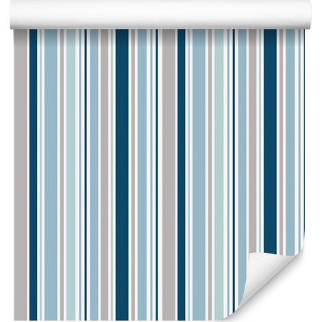 Bunte, vertikal gestreifte Tapete für Wohn- und Schlafzimmer, 50 x 1000 cm (1/5)