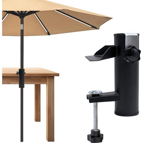 Support de Parasol pour Balustrade de Balcon, Balustrade, Balcon, Support de Parasol, Pince de Table, pour parasols de Jardin, événements en Plein air, Camping (1/5)