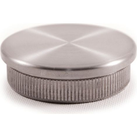 Metalideal  Bouchon plat inox pour tube Épaisseur en mm - 1.5 mm, Finition - AISI 304 Brossé - pour intérieur
