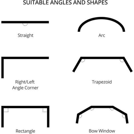 Rail De Plafond - Rail Flexible Pour Rideau - Adapté Fenêtres Courbes Et Ovales - 2 Pièces De 3 M (1/5)