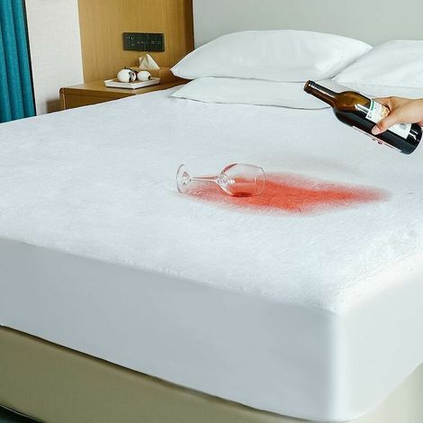 royaluxe -Protège Matelas Imperméable 90 x 200 cm Surmatelas Extra Profond 40 cm Housse de Matelas Premium (1/5)