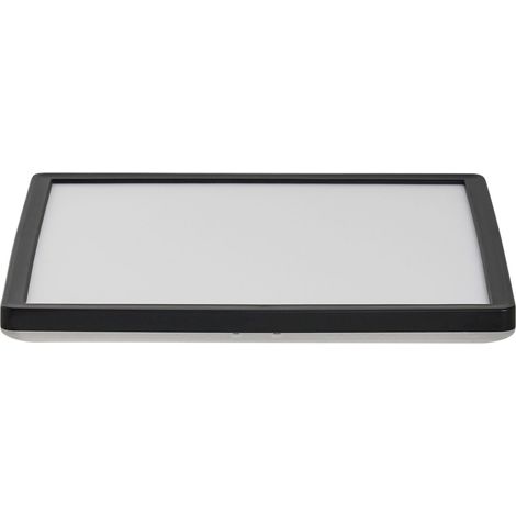 LED Ceiling Light Black Synthetic Square 30 cm LED Panel Light Flush Ceiling Mount Light with Remote TIVORA (1/5)