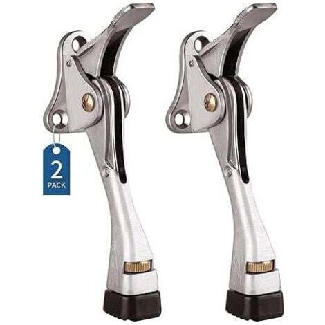Türstopper, 2er-Set Türstopper mit höhenverstellbarem Knopf und 4-Zoll-Gummispitze. FLITI