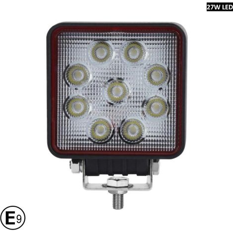 10 cm 27W Super leistungsstarker quadratischer PRO-LED-Strahler / Halogen-Lampe 12–24V