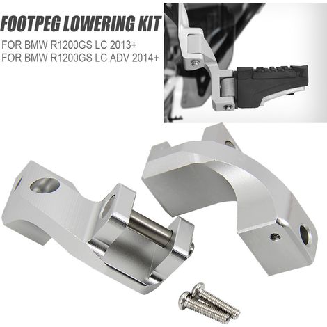 Accessoires et pièces détachées pour motos BMW R1200GS LC : pédales modifiées et kit de suspension abaissée (1/4)
