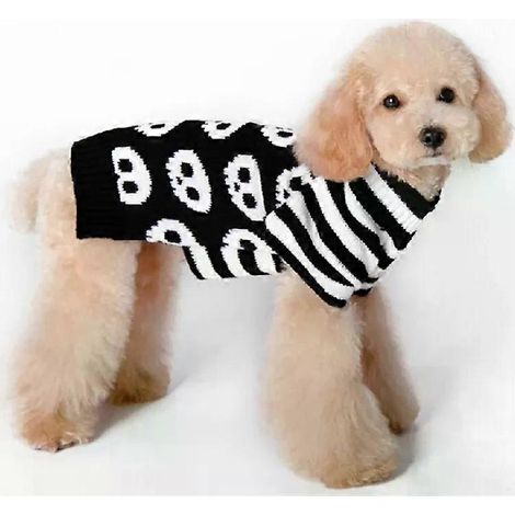 Pull pour animaux de compagnie Halloween Skull - Costume XS pour chat et chien par (1/2)