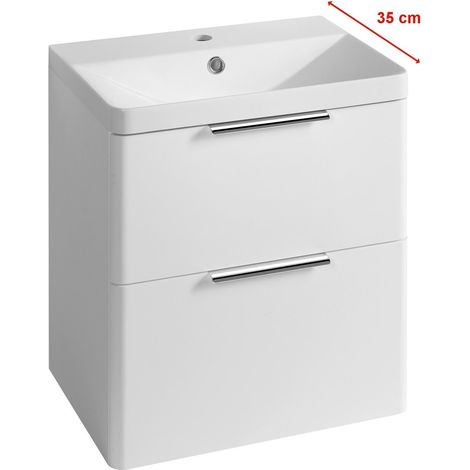 Meuble sous-vasque DENEB 50,5x55x34,5cm, blanc mat (1/4)