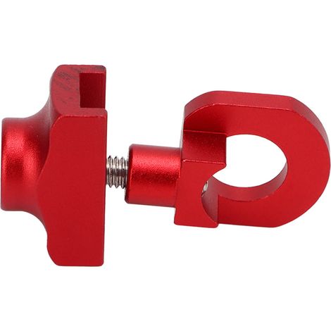 Tendeur de chaîne de vélo pliable, professionnel et portable, en alliage d'aluminium, pour atelier de réparation, rouge. (1/5)