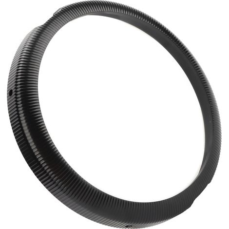 Cache oeil Moto 7 Pouces, Anneau de Garniture de Phare CNC en Alliage d'Aluminium, Protection de Projecteur, Décor Visière, Compatible Touring, Noir (1/5)