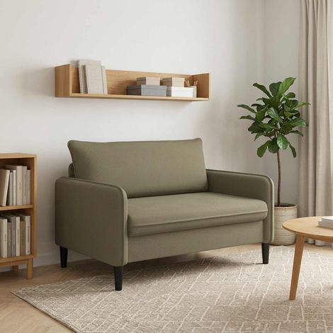 vidaXL Fauteuil XXL Kaki Velours (1/5)