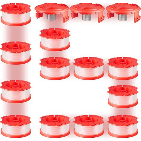 Set of 12+3+3 nylon spools CMZST065/CMZST120SC, lawn trimmer heads, cutting line spools (1/5)
