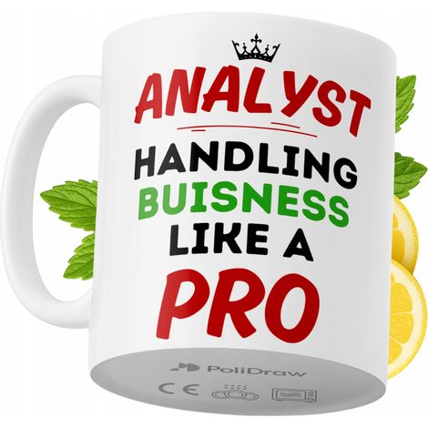 Lustige Kaffeetasse mit witzigem Textdesign für Analysten – ideal für Geburtstage, Namenstage, Feiertage und besondere Anlässe. Hochwertige Tasse für Büro, Homeoffice und Arbeit. Farbe: Weiß, 330 ml.