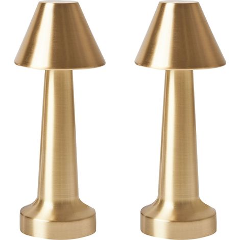 Lot de 2 Lampes de Table en Fer Doré Joanes (1/5)