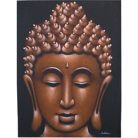 Peinture Buddah - Finition sable cuivré- Vendu par 1 (1/4)