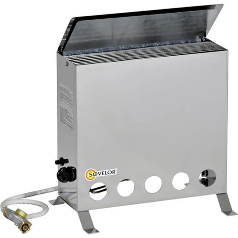 [JAMAIS UTILISÉ] Sovelor - Convecteur thermostatique mobile au gaz Butane 4000W -THERMIB