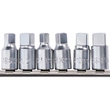 Vierkantschlüssel für Ölablassschrauben 8-14 mm 3/8" 1/2" Falon-Tech (1/5)