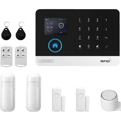 Système de sécurité d'alarme, intégration de maison intelligente, surveillance à distance, Kit WiFi 4G B, Prise UE (1/2)