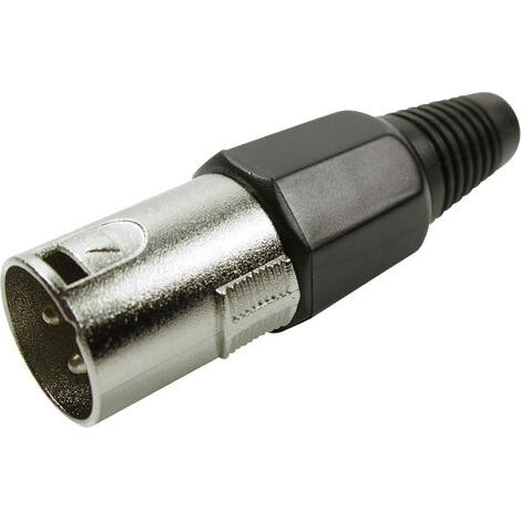 XLR mâle, droit Cliff FC6130 Nombre de pôles: 3 argent 1 pc(s) (1/4)