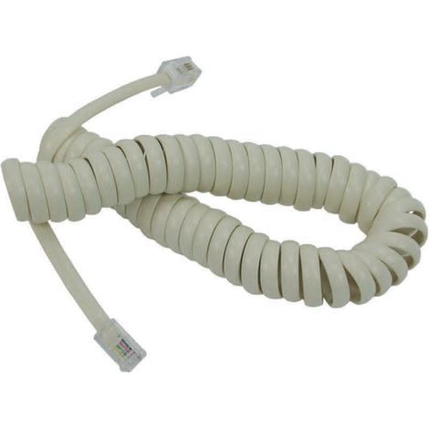 PROLUNGA ESTENSIBILE TELEFONICA PLUG 4/4 - mt.2 colore avorio