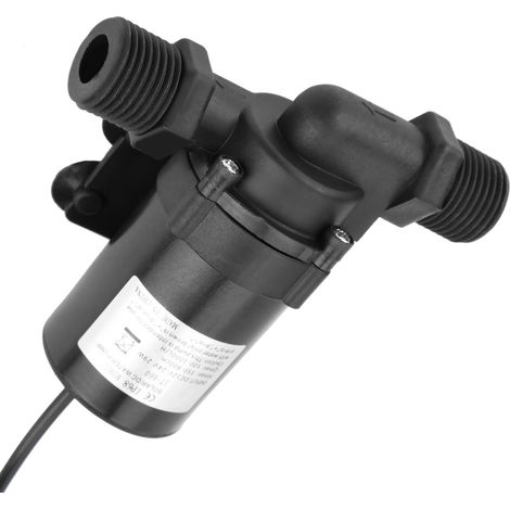 Mini pompe à eau CC sans balais pour chauffe-eau solaire 24 V -40 °C 100 °C (1/5)
