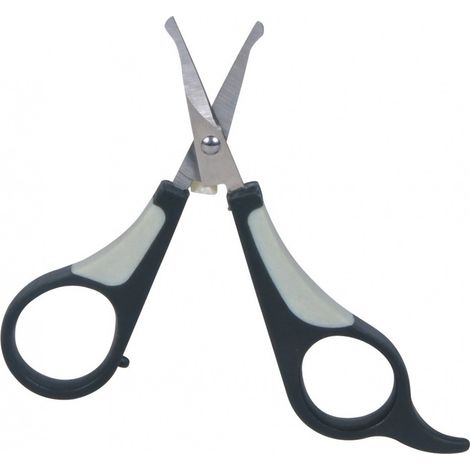 TRIXIE 2360 pet grooming scissors Black. Grey. Stainless steel Ambidextrous Universal