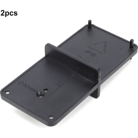 Lot de 2 Gabarits de Perçage pour Charnières, Guide de Perçage Noir 85x40mm, Outil de Menuiserie (1/5)