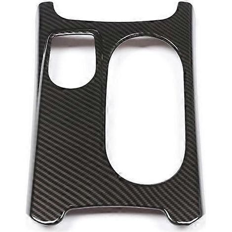 Pour Mercedes-Benz Classe A GLA CLA W176 X156 C117 : Garniture de couvercle de réservoir d'eau de console centrale en fibre de carbone texturée. (1/5)