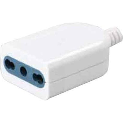 PRESA MOBILE 10/16A CARDINALE 2P+T