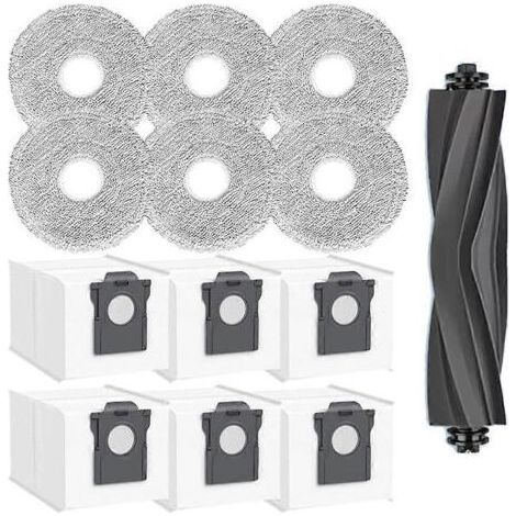 Ensemble de pièces de rechange pour aspirateur Dreame MOVA E40 Ultra : brosse principale, lingettes de nettoyage et sac à poussière. (1/5)
