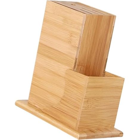Support en Bambou pour Couteaux Cuisine Tapis Antidérapant et Design Stable, Étagère de Rangement pour Restaurant et Usage Domestique (1/5)