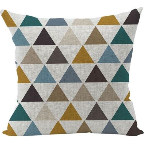 Fodera per cuscino decorativa in stile bohémien scandinavo 45x45 cm – Federa geometrica per divano o camera da letto