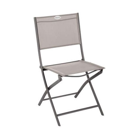 Set di 4 sedie da giardino pieghevoli modula in acciaio trattato con polveri epossidiche - Hespéride (1/4)